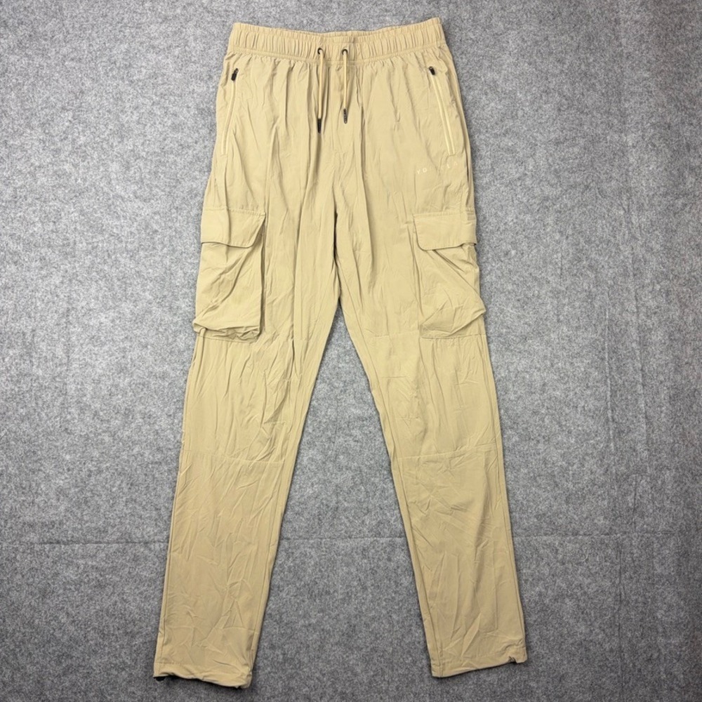 YoungLA‎ Pants Mens Medium Tan Chill Relaxed Cloud Joggers Cargo Hiking Outdoor